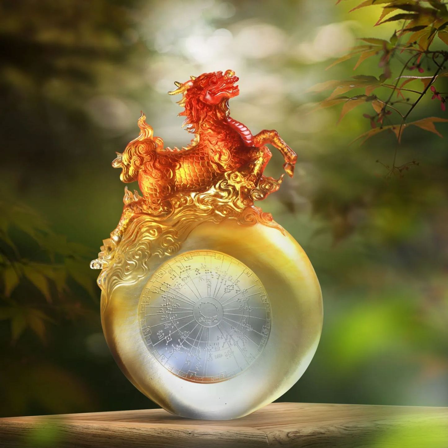 LIULI Crystal Qilin, Directional Clarity, Benevolence of the Qilin