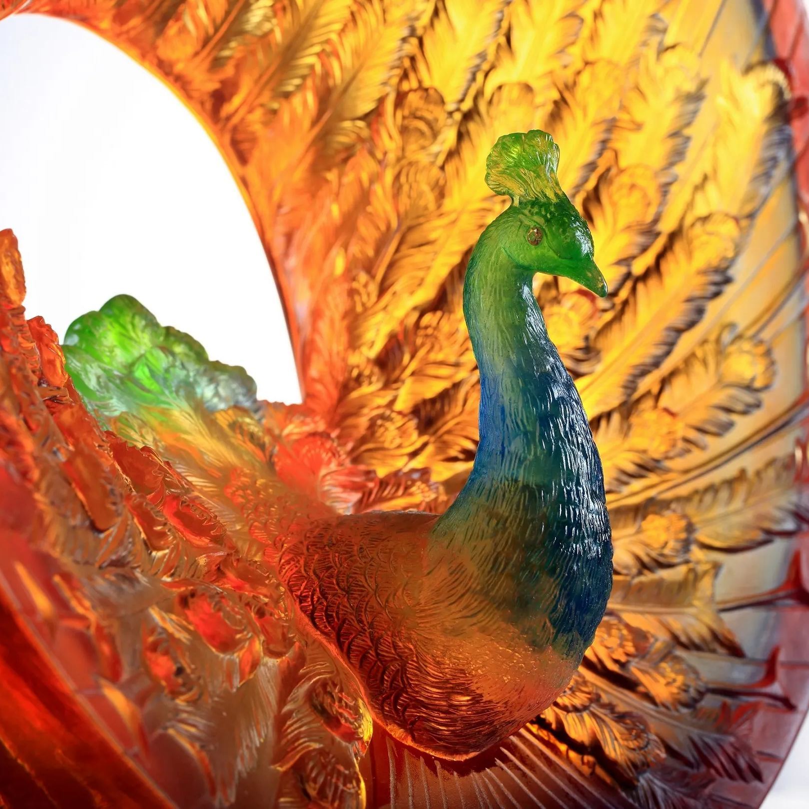 LIULI Crystal Peacock, Golden Age of Opulent Beauty 