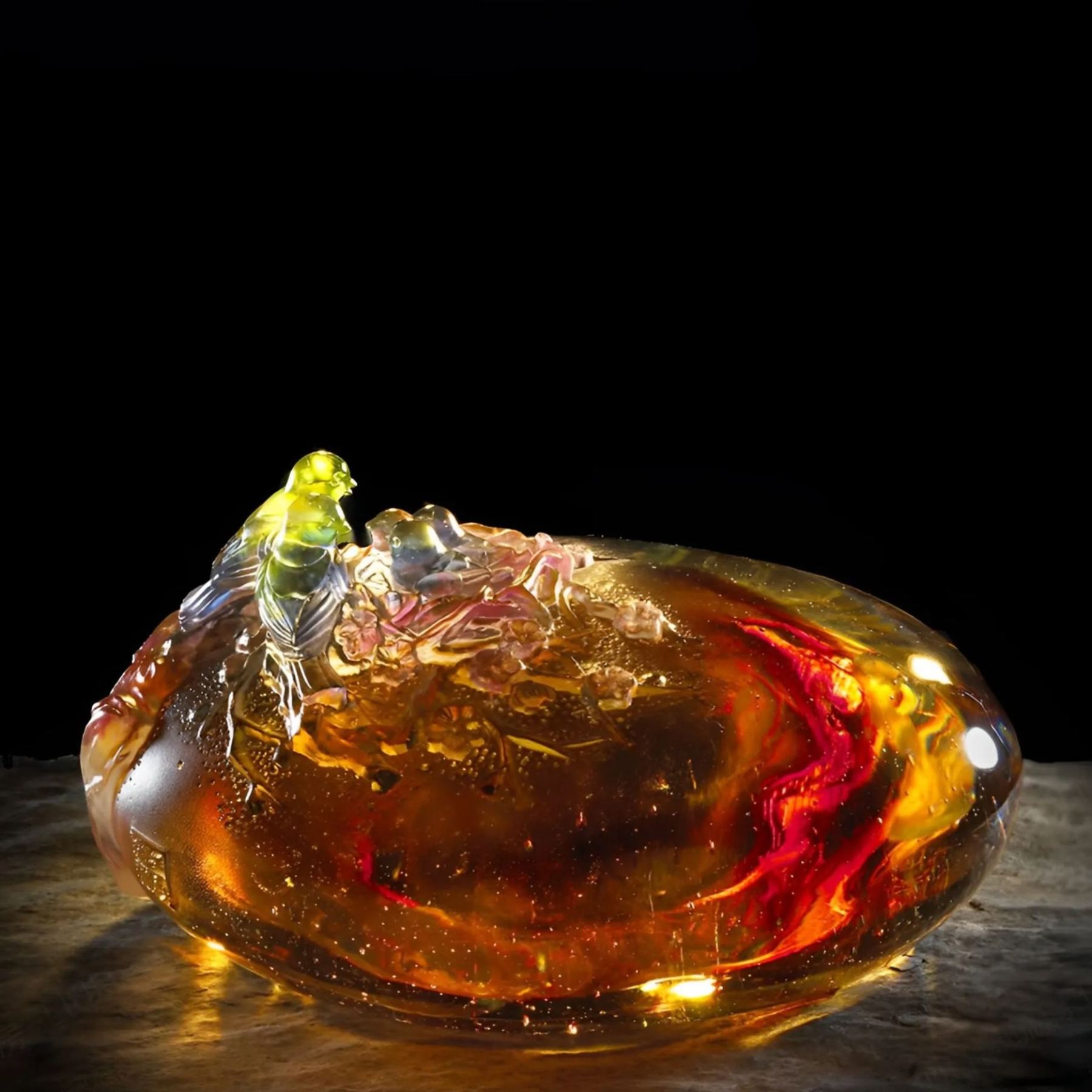 LIULI Crystal Bird, Love Nest