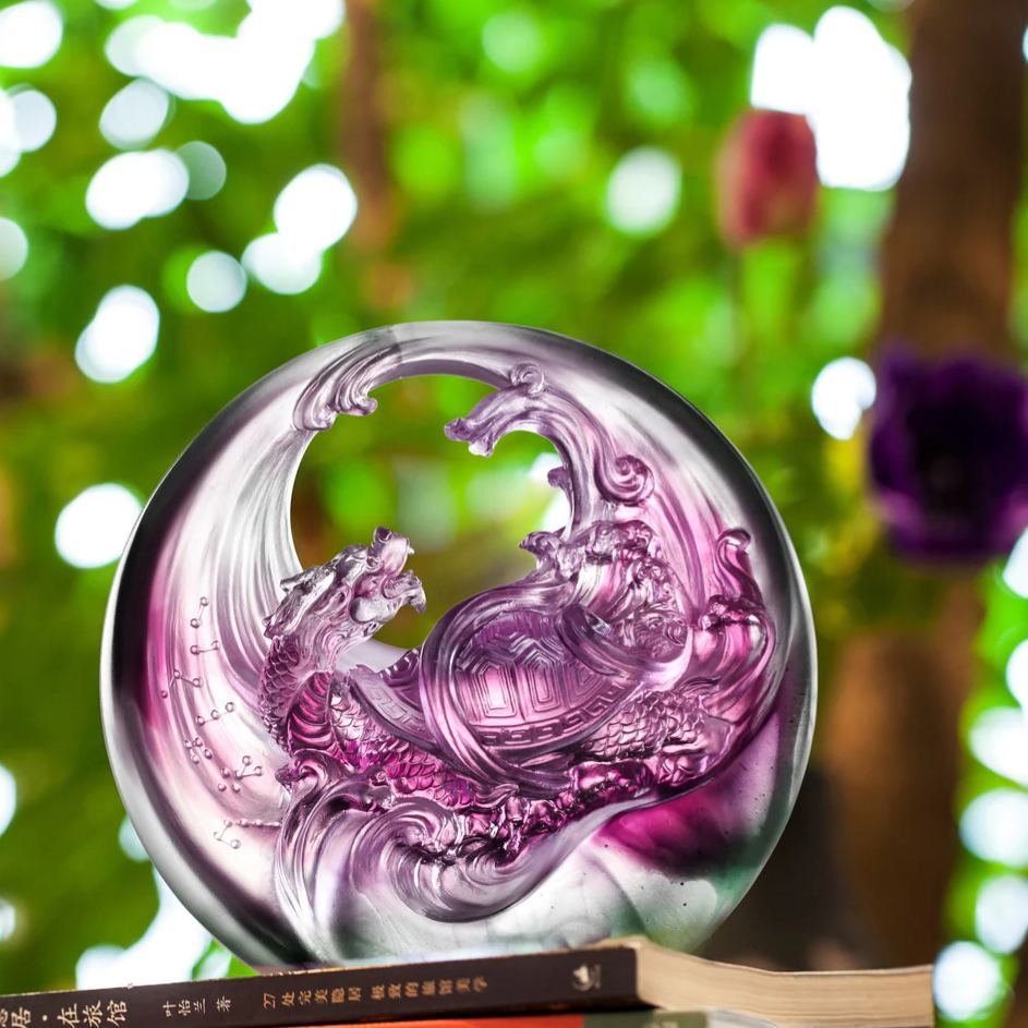  LIULI Crystal Art, Mythical Creature, Black Tortoise - Magnificent 