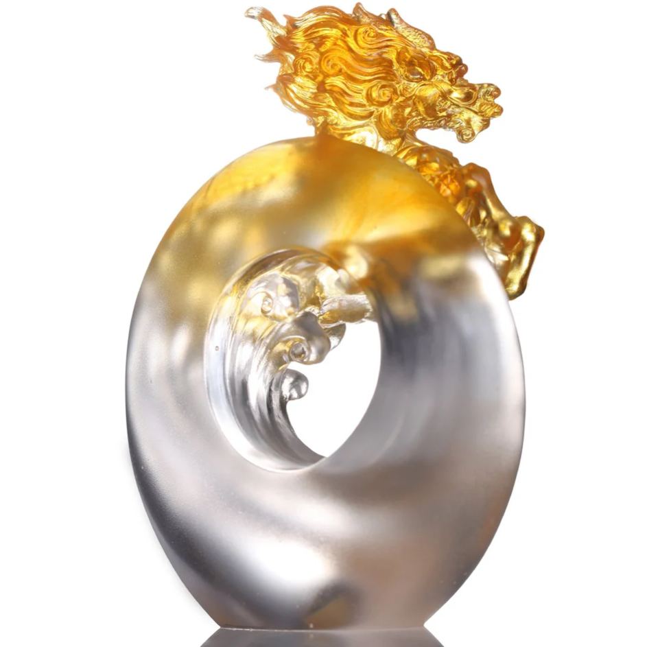 LIULI Crystal Art, Mythical Creature, Qilin - Beauty 