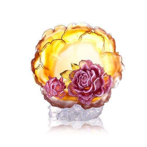 Liuli Crystal Flower, Peony, April