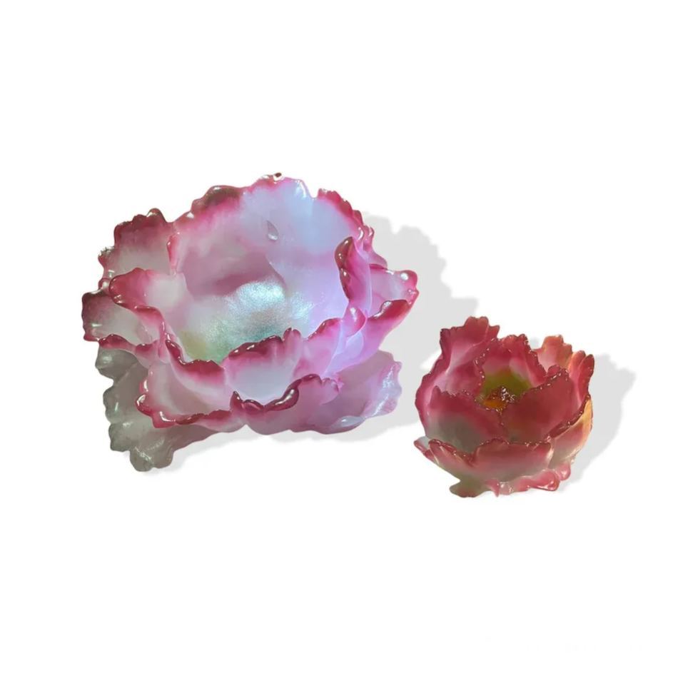 Liuli Crystal Flower, Vase, Heavenly Blooms: Peony 
