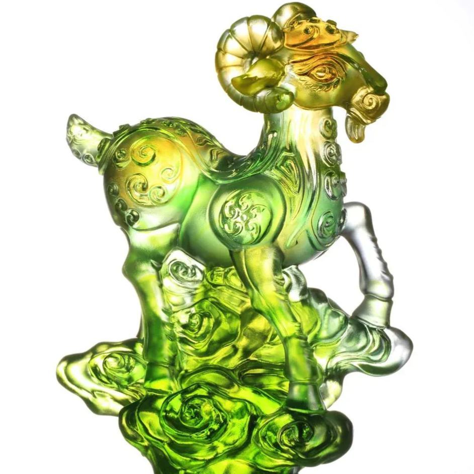 Crystal Animal, Goat, Traipsing Across Clouds 