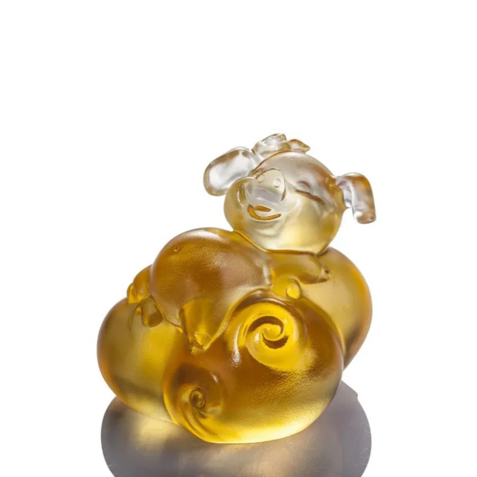 Crystal Animal, Pig, Fortune and Fulfillment 