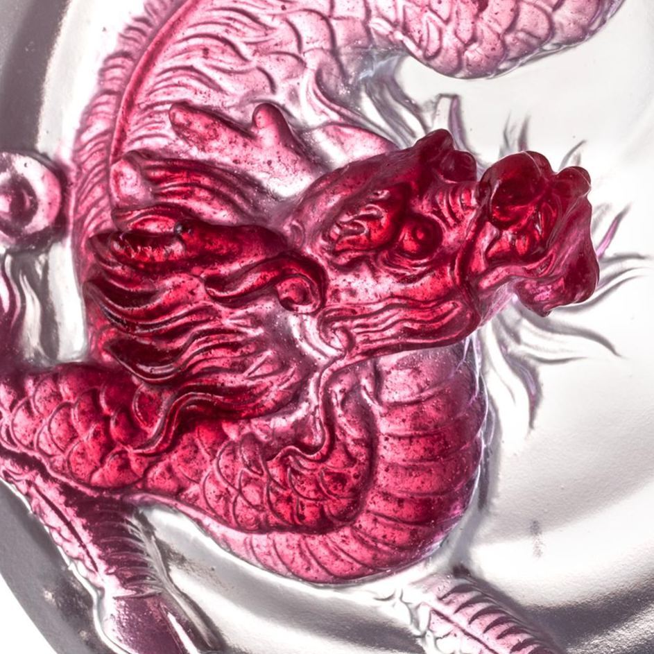 LIULI Crystal Art, Mythical Creature, Qilin ,Sun Dance