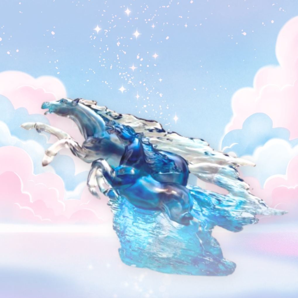 Crystal Animal, Horse, Forever Entwined, The Stars and Moon 