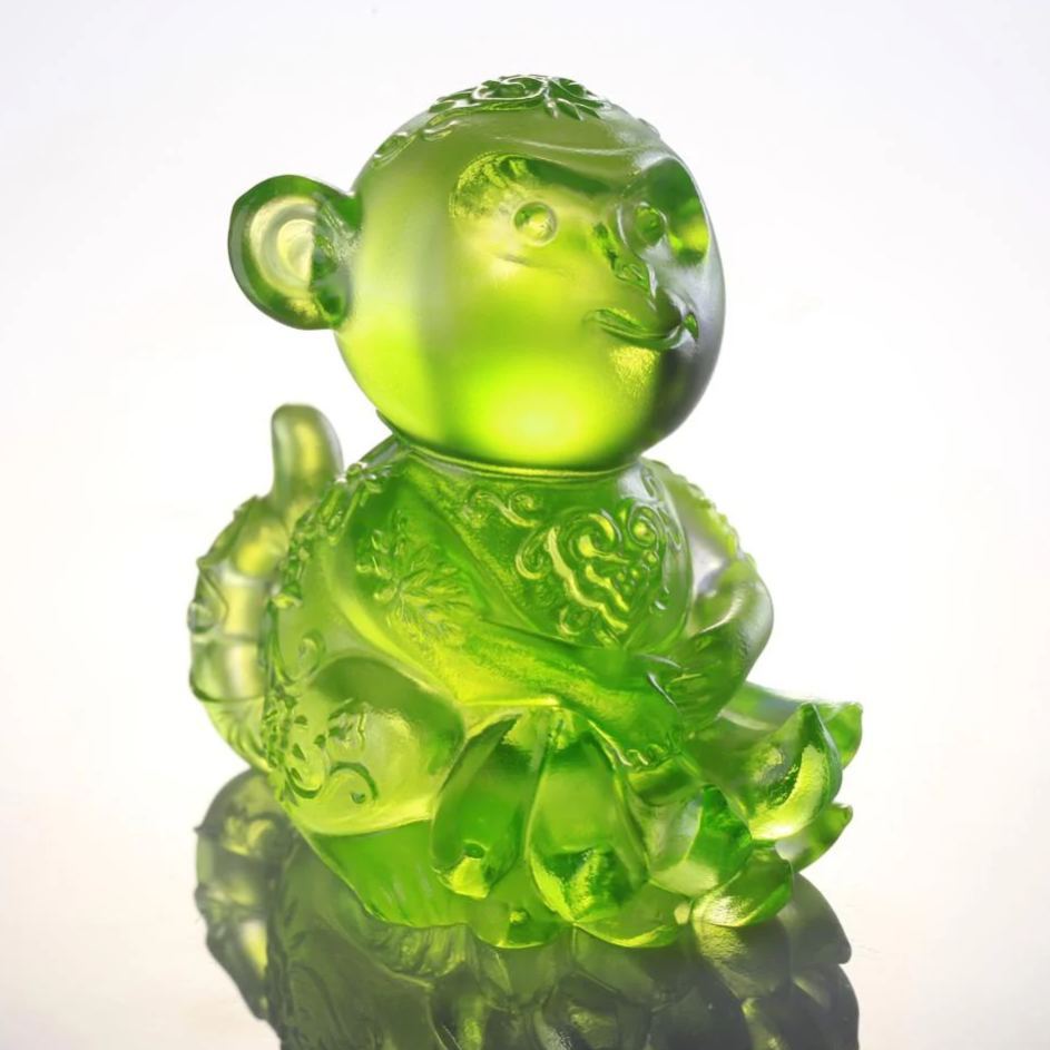 Crystal Monkey Figurine, Forever Happy 
