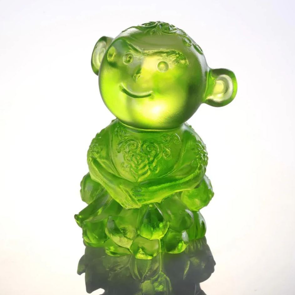 Crystal Monkey Figurine, Forever Happy 