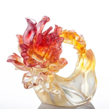 Crystal Peony, Koi Fish, Joyously, Swimmingly 