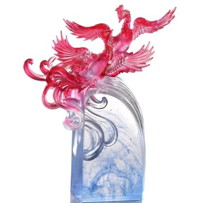 LIULI Crystal Phoenix, Mythical Creature, Splendor In The Nine Heavens 