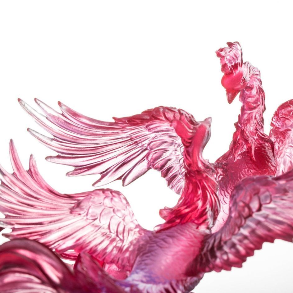 LIULI Crystal Phoenix, Mythical Creature, Splendor In The Nine Heavens 