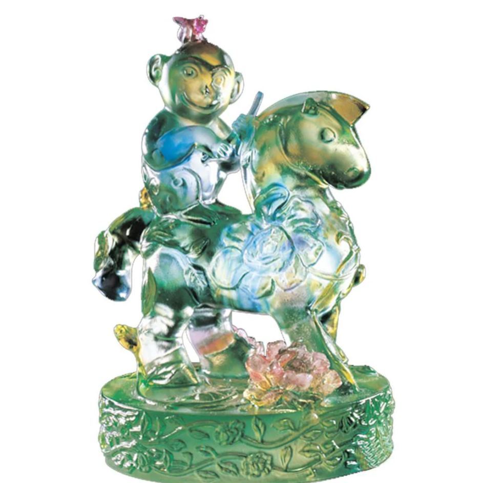 LIULI Crystal Monkey, Heaven Sent 