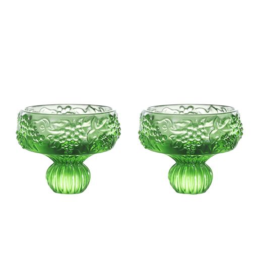 Crystal Sake Glass, Shot Glass (Set of 2), Always the Right Time- Grape