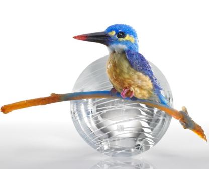 LIULI Crystal Kingfisher , To See, Is To Believe - Kingfisher 