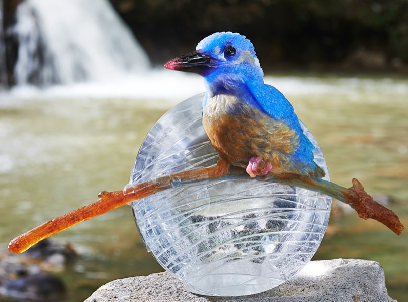 LIULI Crystal Kingfisher , To See, Is To Believe - Kingfisher 
