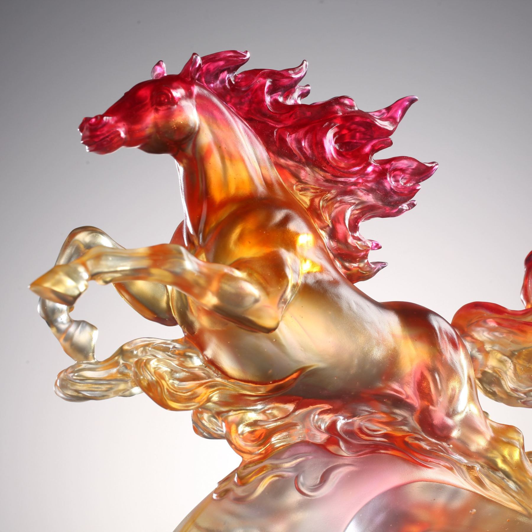 Crystal Animal, Horse, Fireball, charging to triumph 
