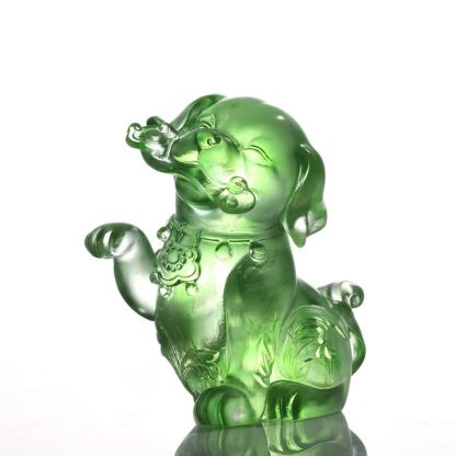 Crystal Dog, Ruyi’s Twelve Blessings-Prosperity Follows Woof Woof 