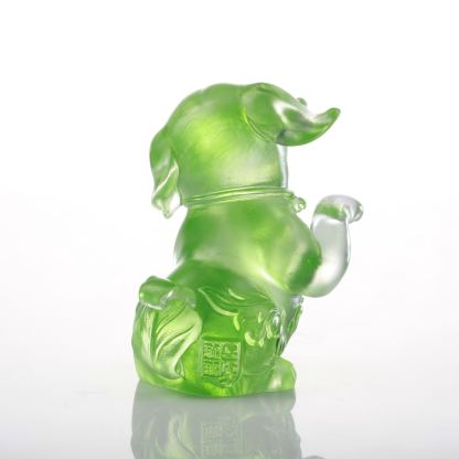 Crystal Dog, Ruyi’s Twelve Blessings-Prosperity Follows Woof Woof 