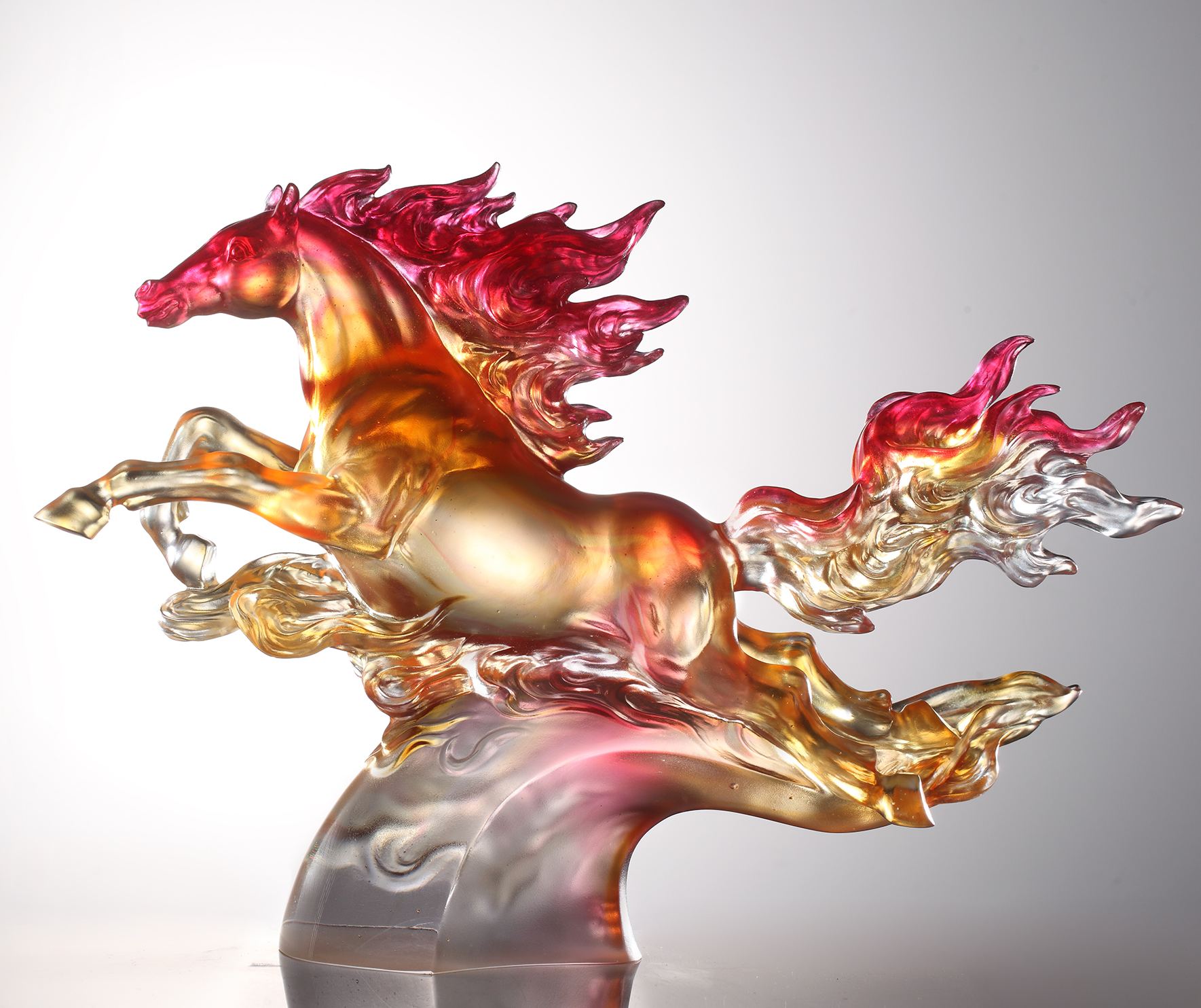 Crystal Animal, Horse, Fireball, charging to triumph 