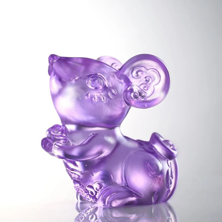 Crystal Mouse, Ruyi’s Twelve Blessings-Elfin Mouse Packs Treasures 