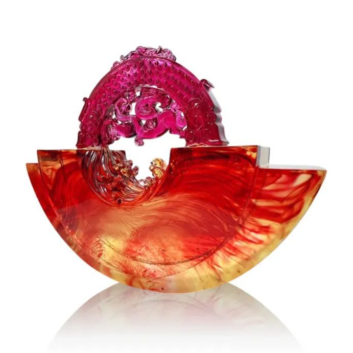 LIULI Crystal, Feng Shui, Ubiquitous Brilliance of the Dragon (Collector's Item)