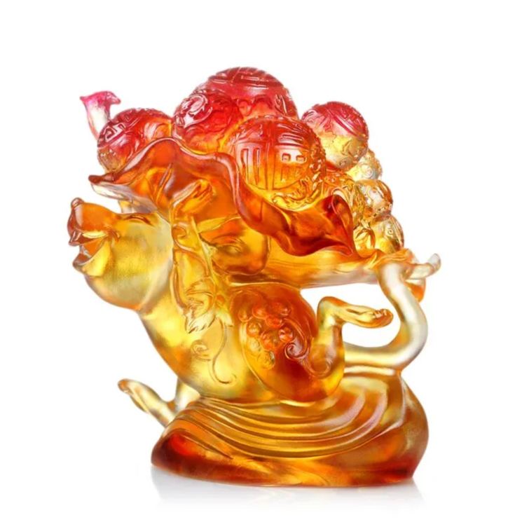 LIULI Crystal Animal, Mice, Mouse, Year of the Rat, An Auspicious Delivery 