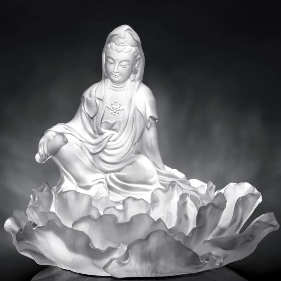 Crystal Buddha, Guanyin, A Smile For Serenity