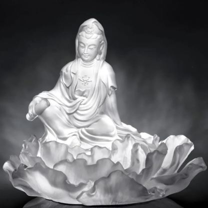 Crystal Buddha, Guanyin, A Smile For Serenity
