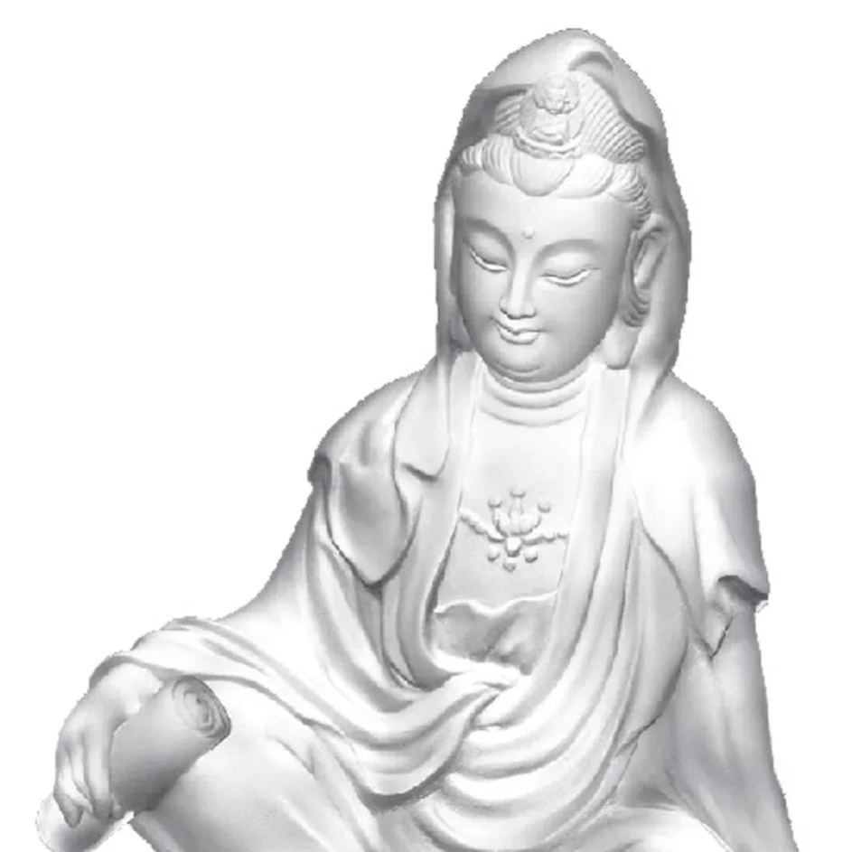 Crystal Buddha, Guanyin, A Smile For Serenity