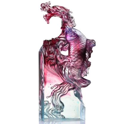 Crystal Mythical Creature, Dragon-Fish, Rising Into the Heavens
