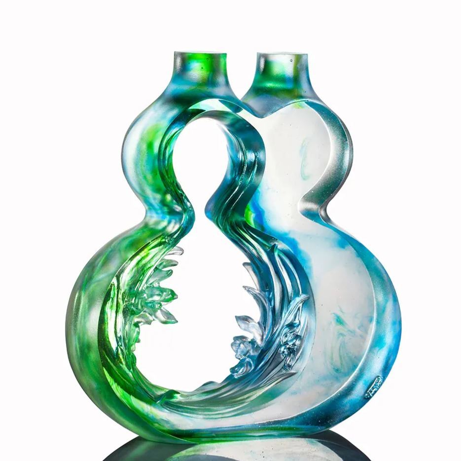 Crystal Sculpture, Hulu Gourd, A Harmonious World 