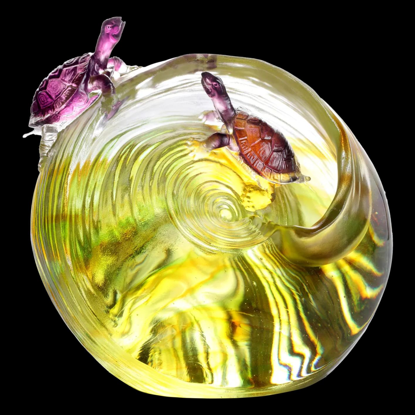 LIULI Crystal, Turtle, The Best View 