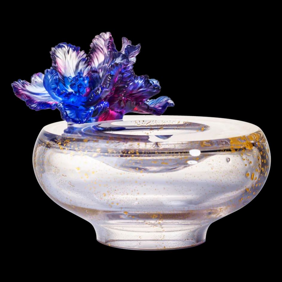 LIULI Crystal Flower, Tulip, One Moon For All Blooms