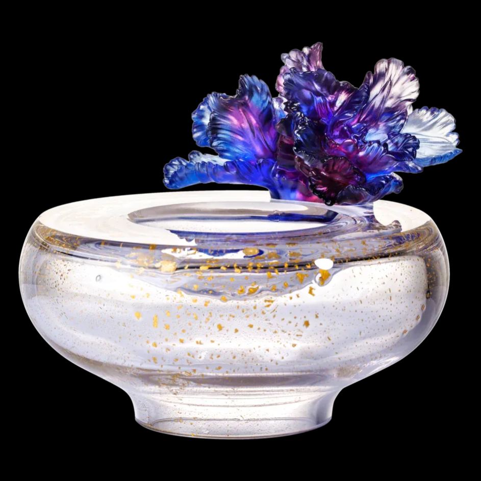 LIULI Crystal Flower, Tulip, One Moon For All Blooms