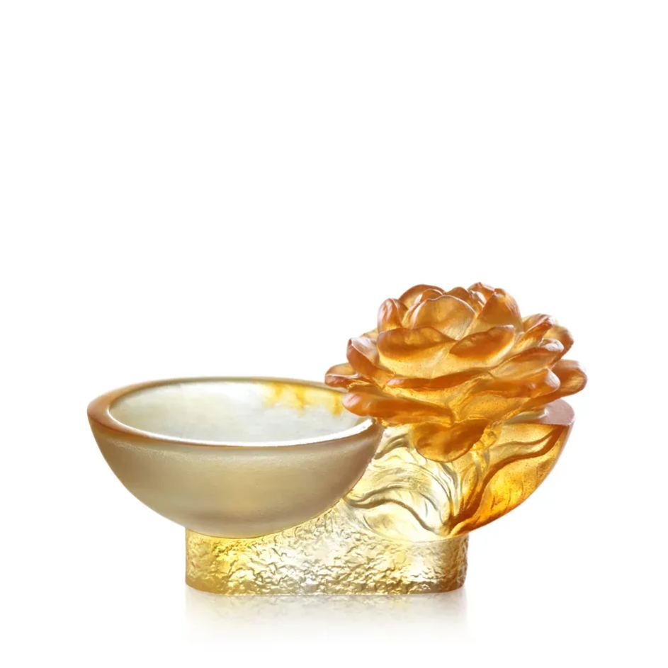 LIULI Crystal Flower, Camellia, Destined Harmony