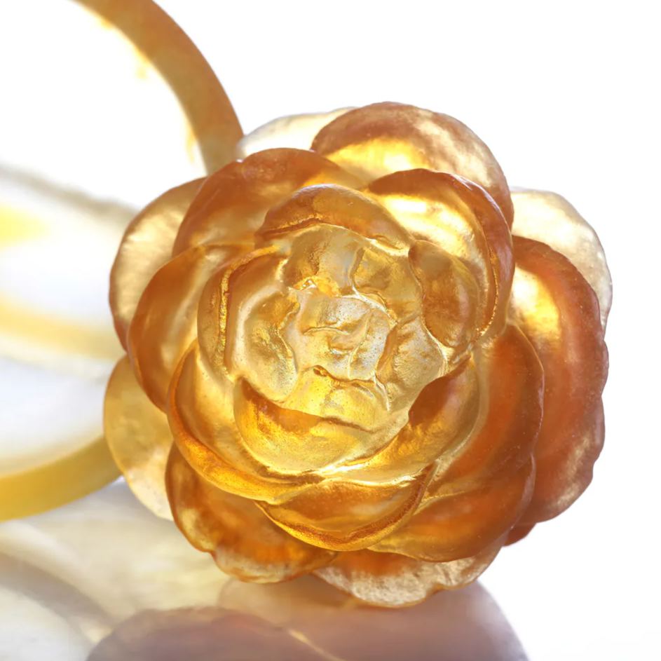 LIULI Crystal Flower, Camellia, Destined Harmony