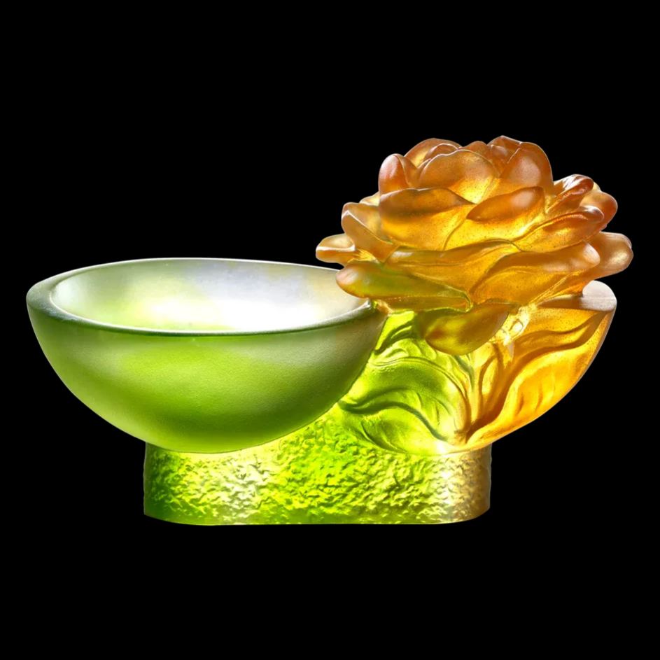 LIULI Crystal Flower, Camellia, Destined Harmony