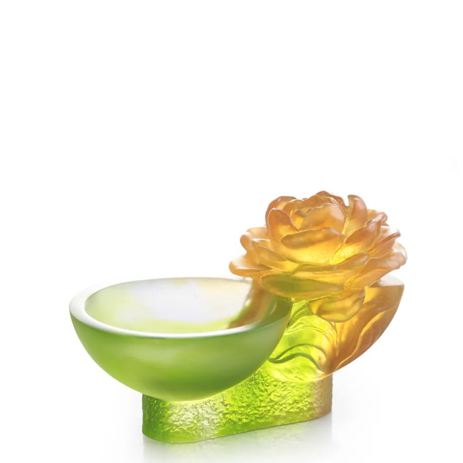 LIULI Crystal Flower, Camellia, Destined Harmony