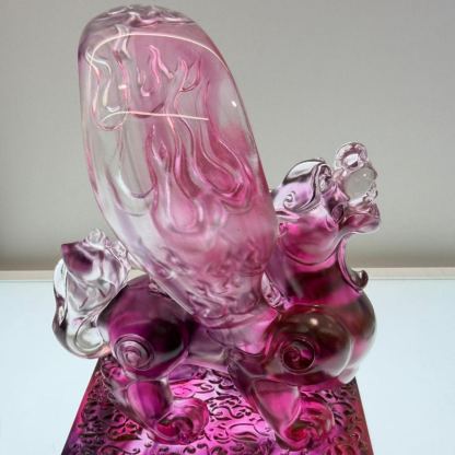 LIULI Crystal, Mythical Creature, Pixiu Sculpture, Welcoming Fortunes of this Vast World