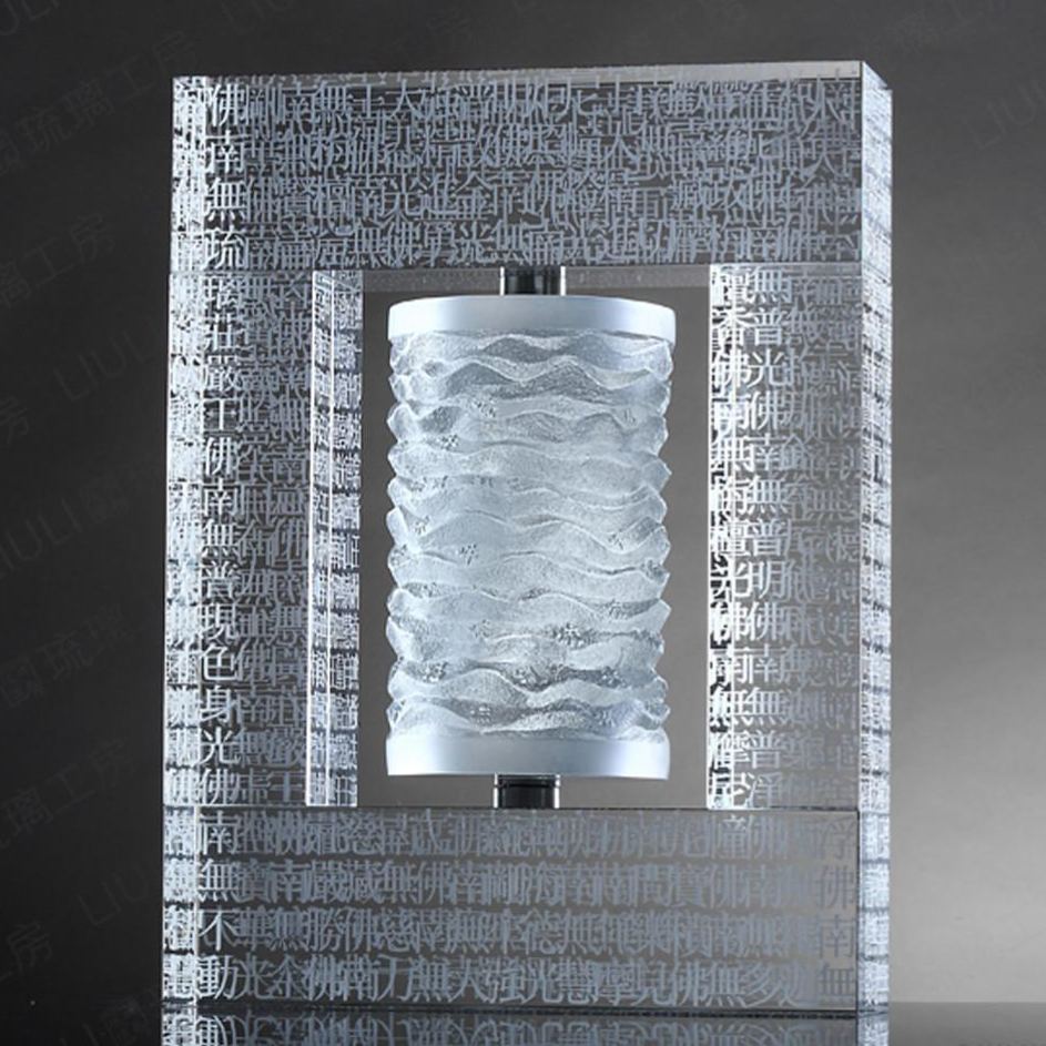 LIULI Crystal Prayer Wheel, The Six-Character Great Bright Mantra on LIULI Prayer Wheel, Recital of Peace