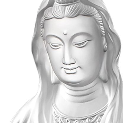 LIULI Crystal Guanyin, Light exists because of love-Rain of Truth, a Compassionate Heart 