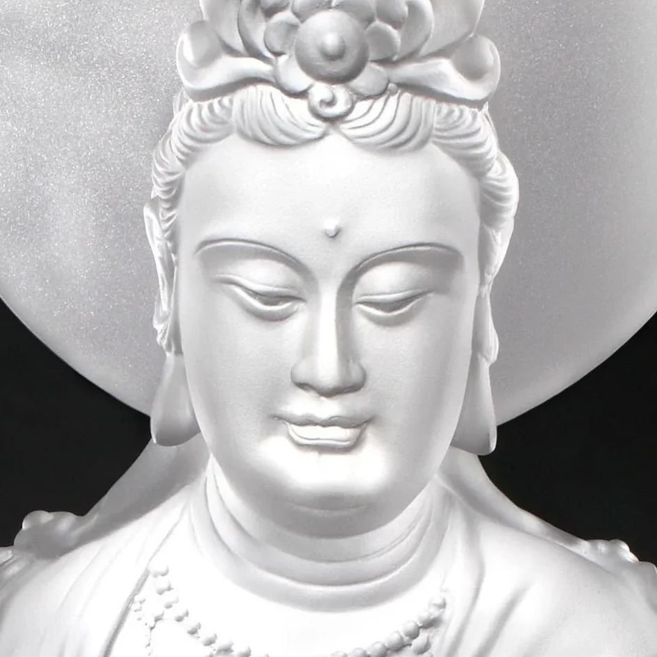 LIULI Crystal Guanyin, Light Exists Because of Love-Tranquil, at Peace