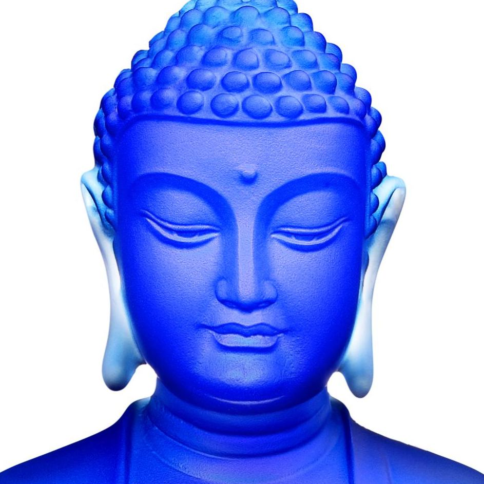 LIULI Crystal Buddha, Medicine Buddha, Present Mindfulness