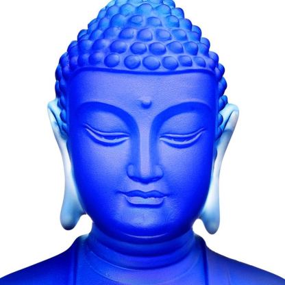 LIULI Crystal Buddha, Medicine Buddha, Present Mindfulness