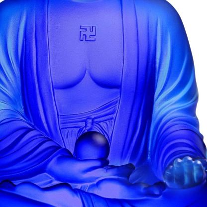 LIULI Crystal Buddha, Medicine Buddha, Present Mindfulness