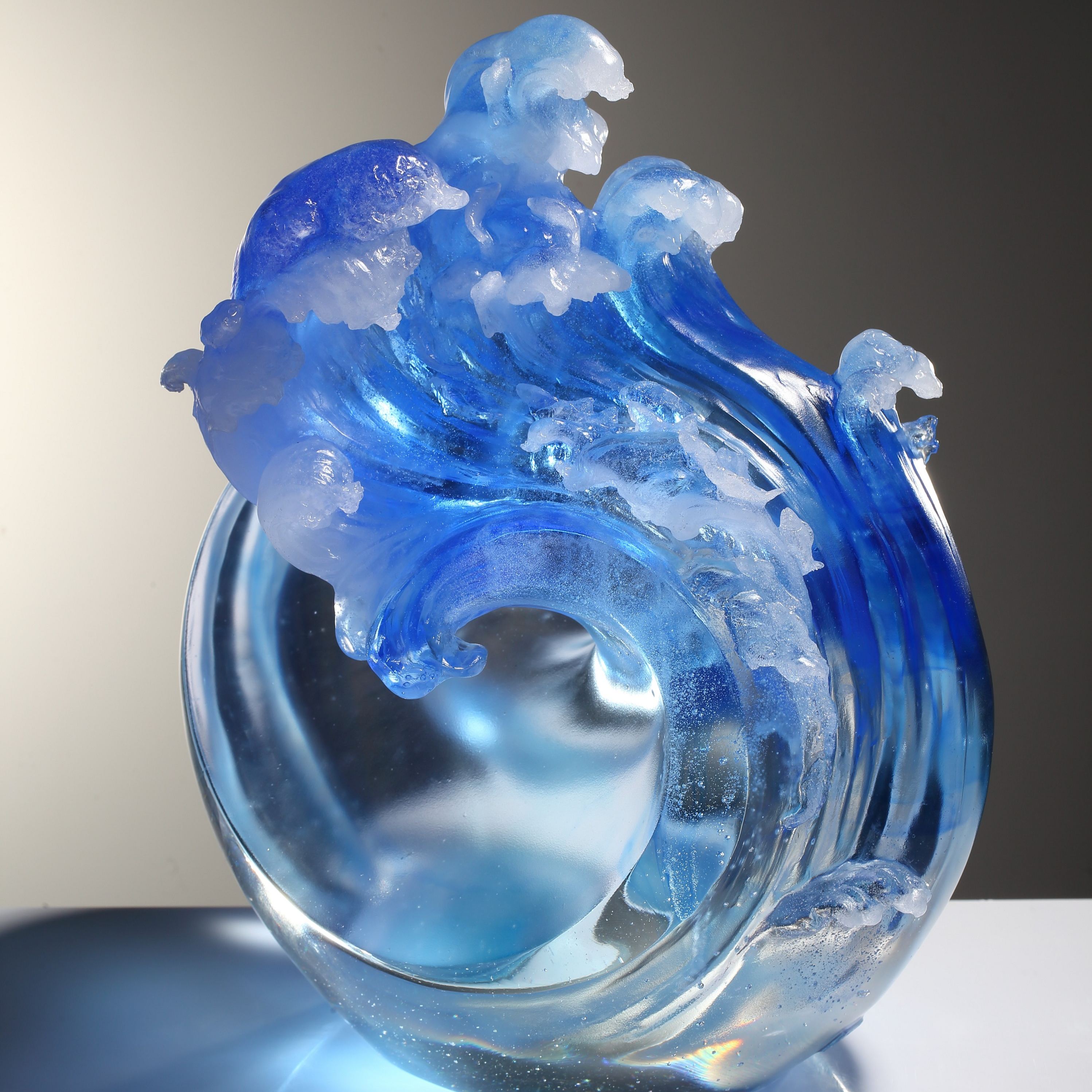 LIULI Crystal water waves, Burst Forth 