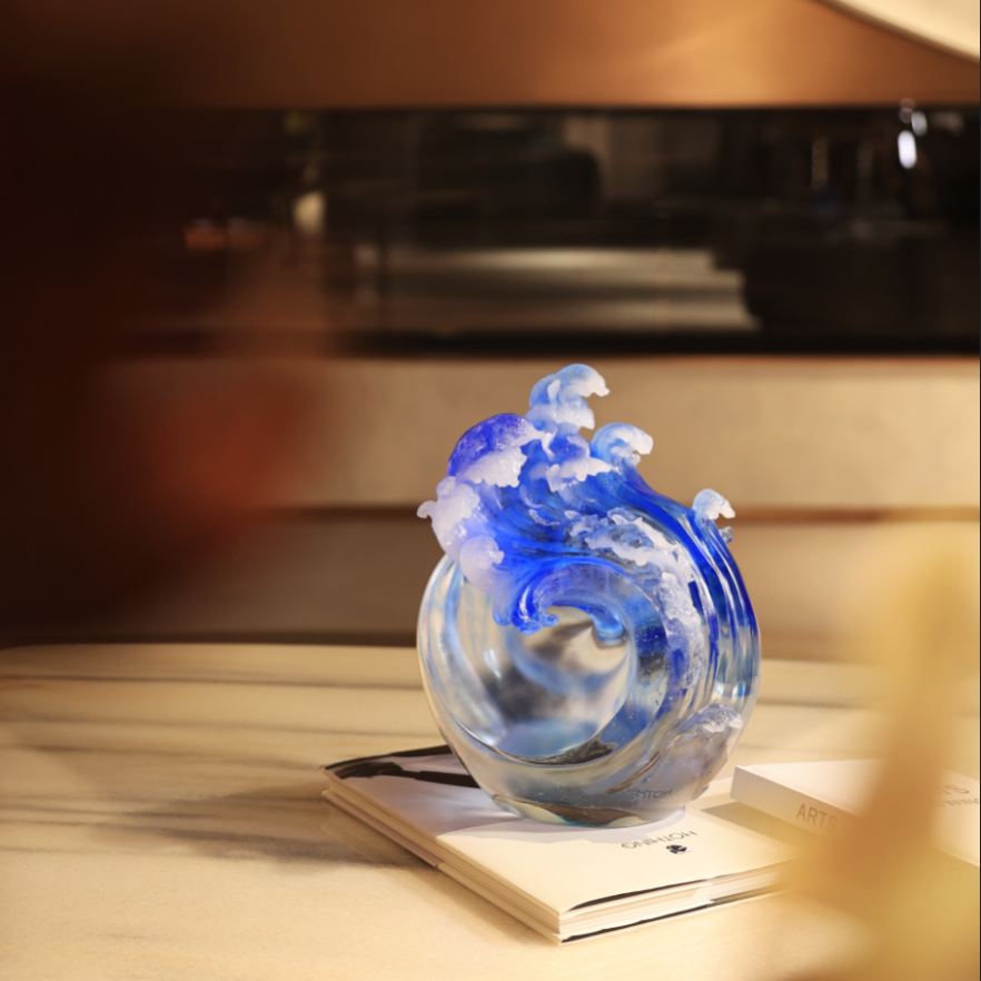 LIULI Crystal water waves, Burst Forth 