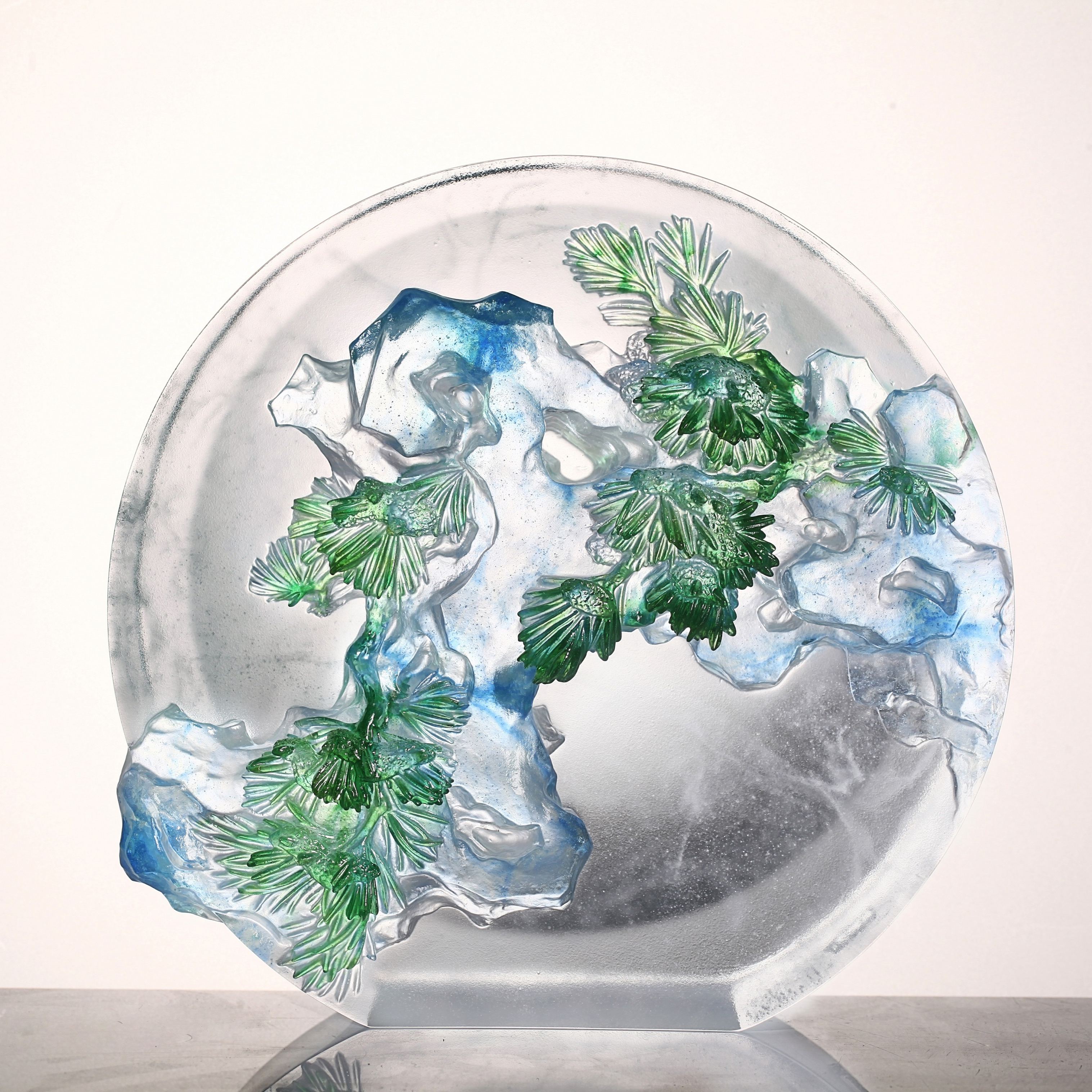 LIULI Crystal Pine and Stone, Evergreen, Ever New 