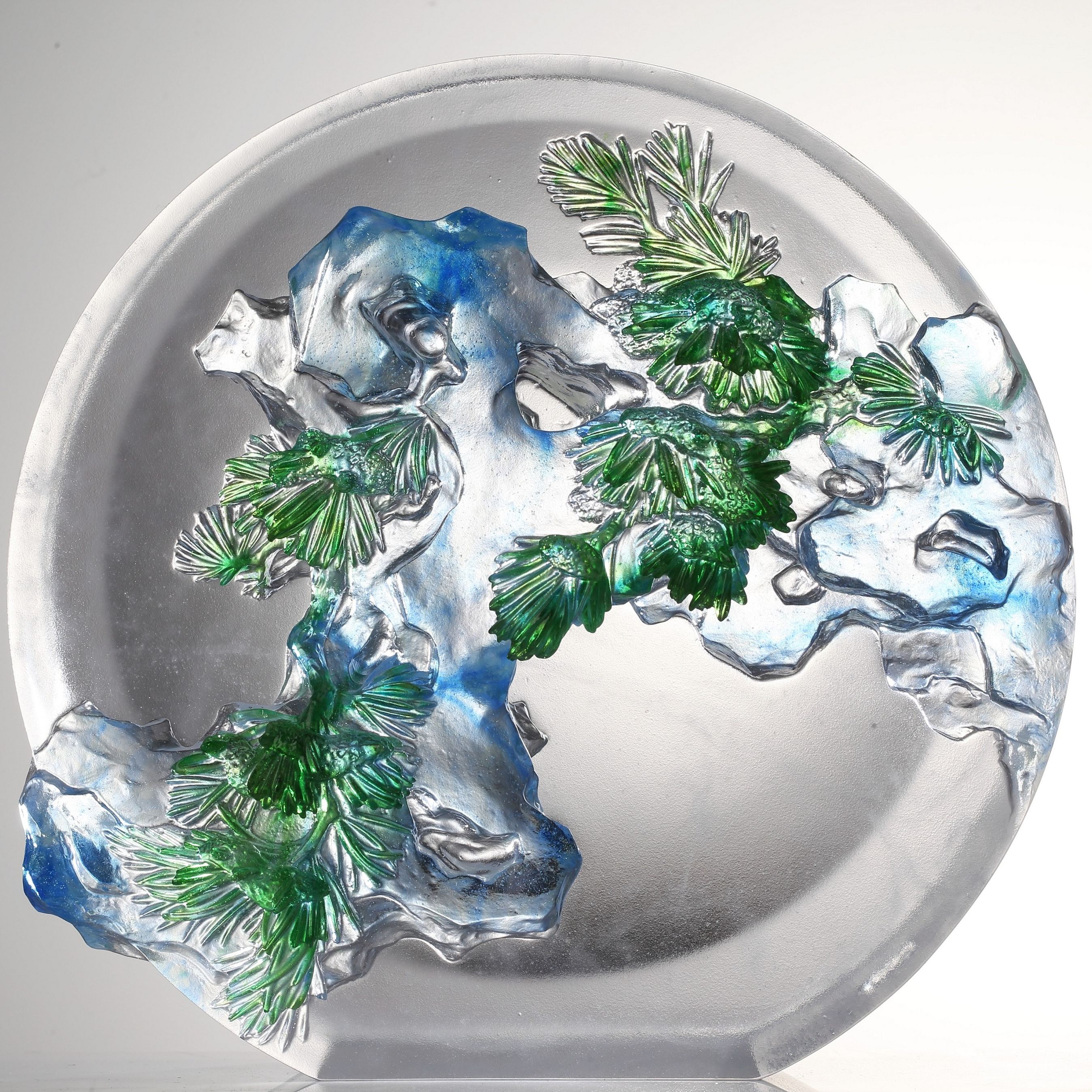 LIULI Crystal Pine and Stone, Evergreen, Ever New 